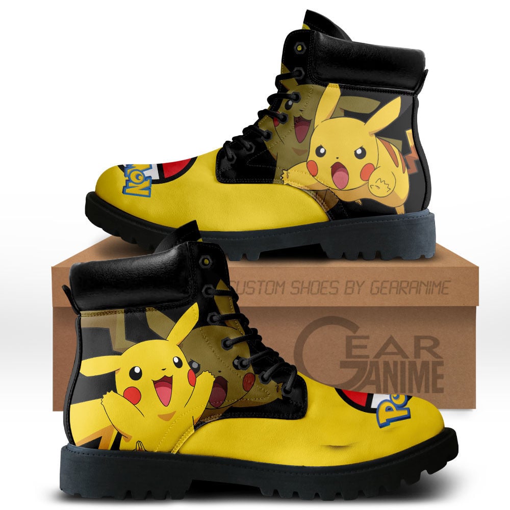 Pikachu Custom Anime Combat Boots