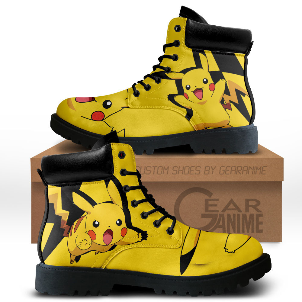 Pikachu Custom Anime Combat Boots