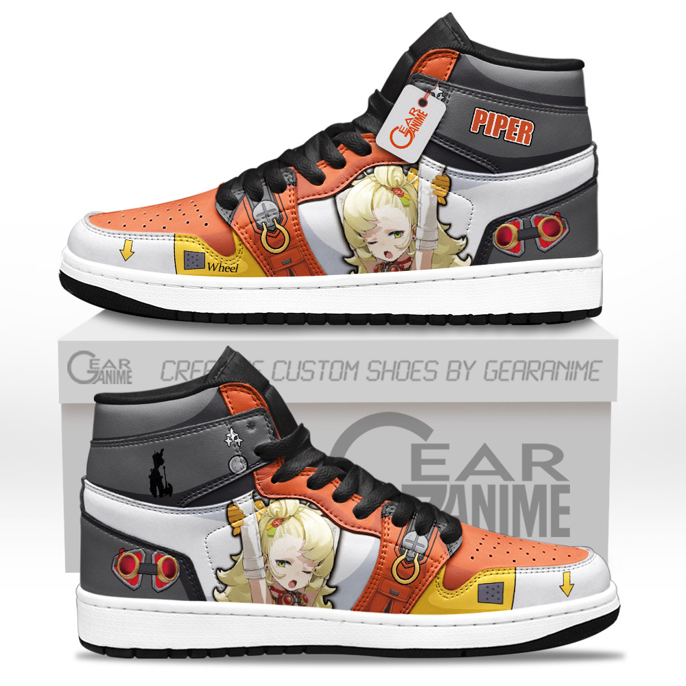 Piper Wheel Custom Gaming High-Top Leather Sneakers Zenless Zone Zero Custom Shoes