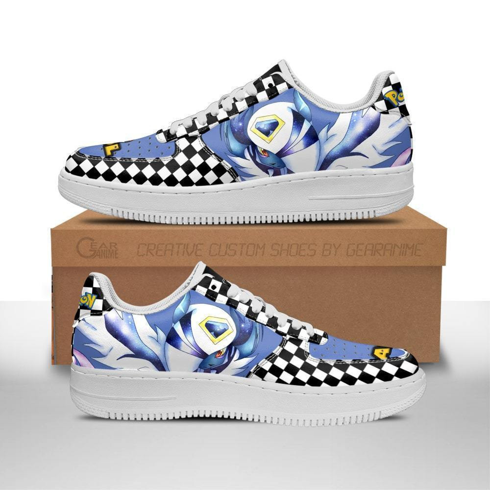 Poke Absol Custom Anime Low-Top Leather Sneakers