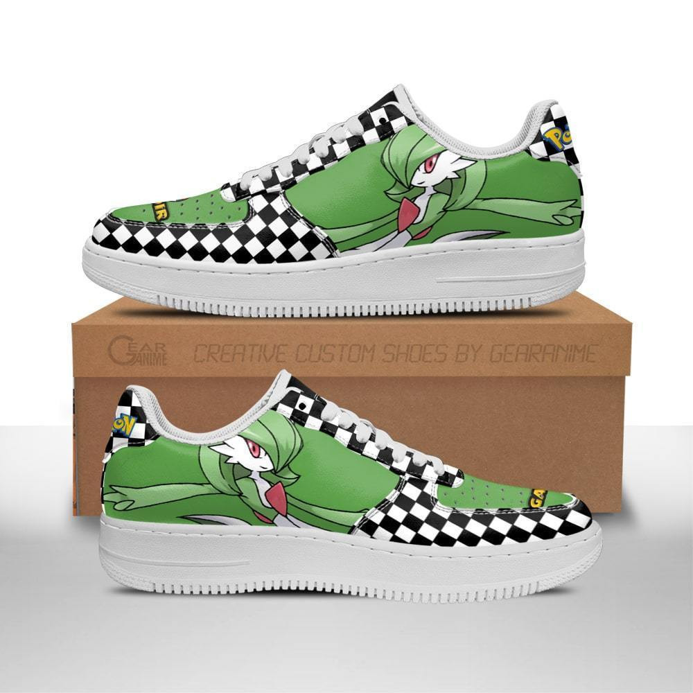 Poke Gardevoir Custom Anime Low-Top Leather Sneakers