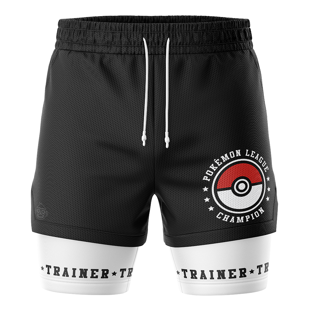 Poke League Pokemon 2-in-1 Performance Shorts