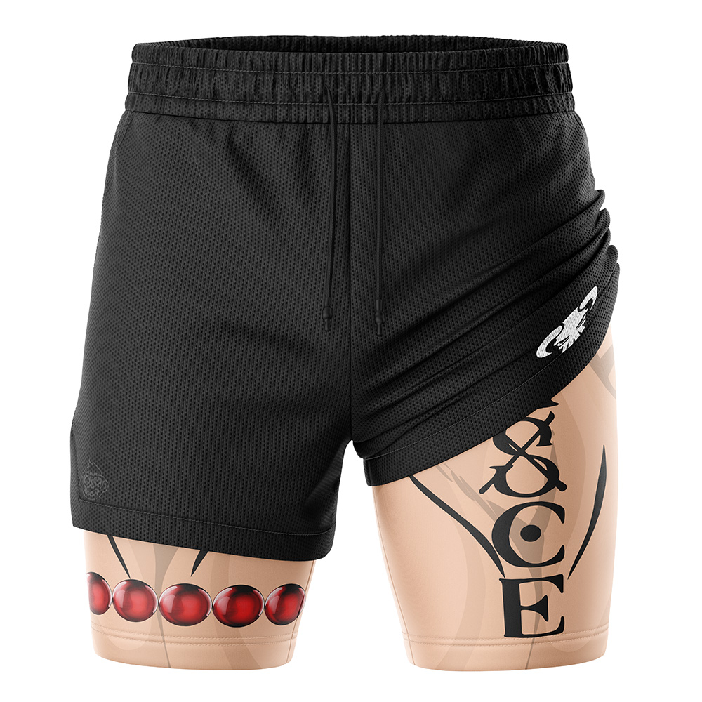Portgas D Ace Tattoo One Piece 2-in-1 Performance Shorts