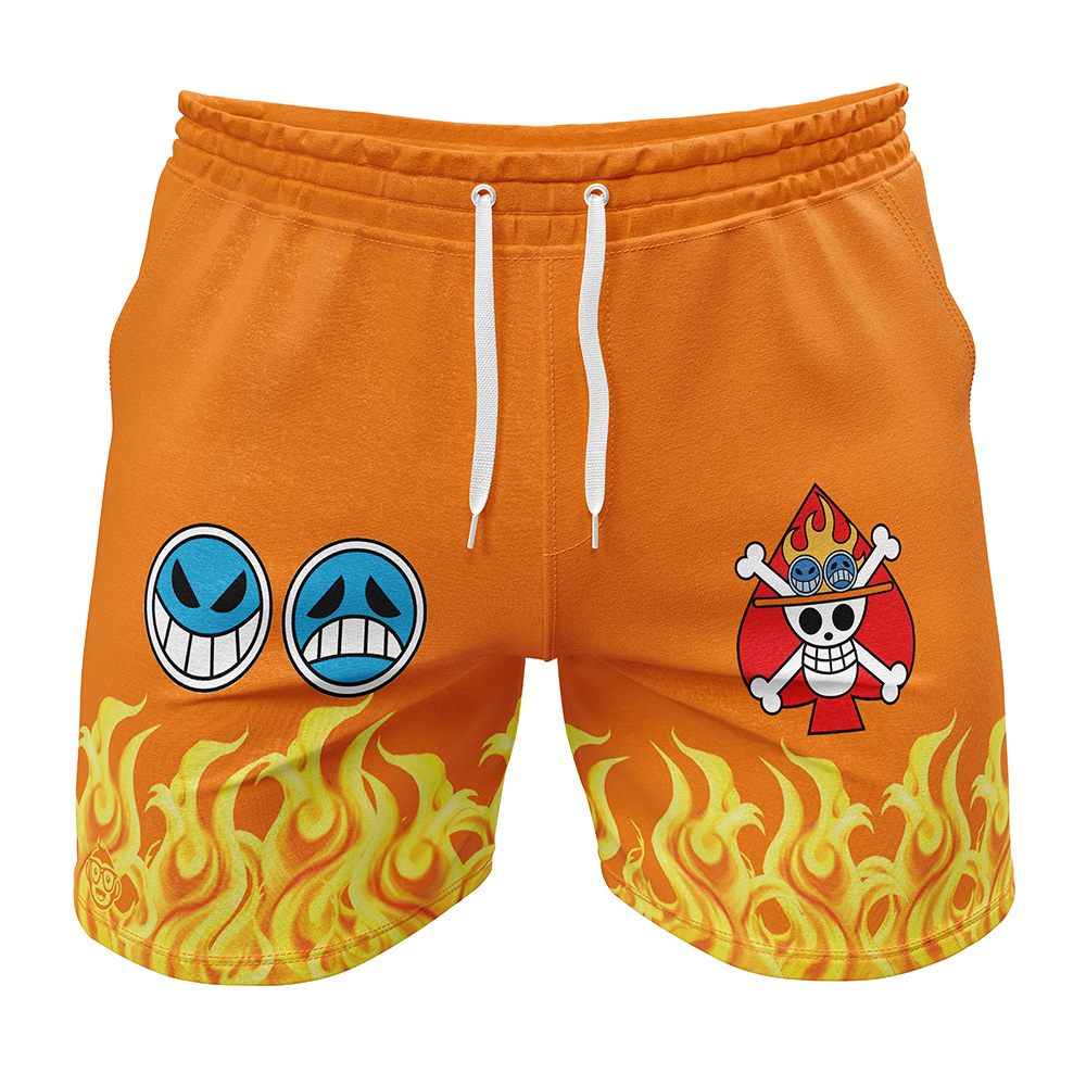 Portgas D. Ace One Piece Gym Shorts