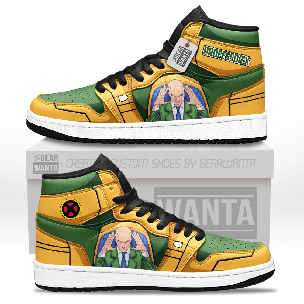 Professor X Custom Movie High-Top Leather Sneakers