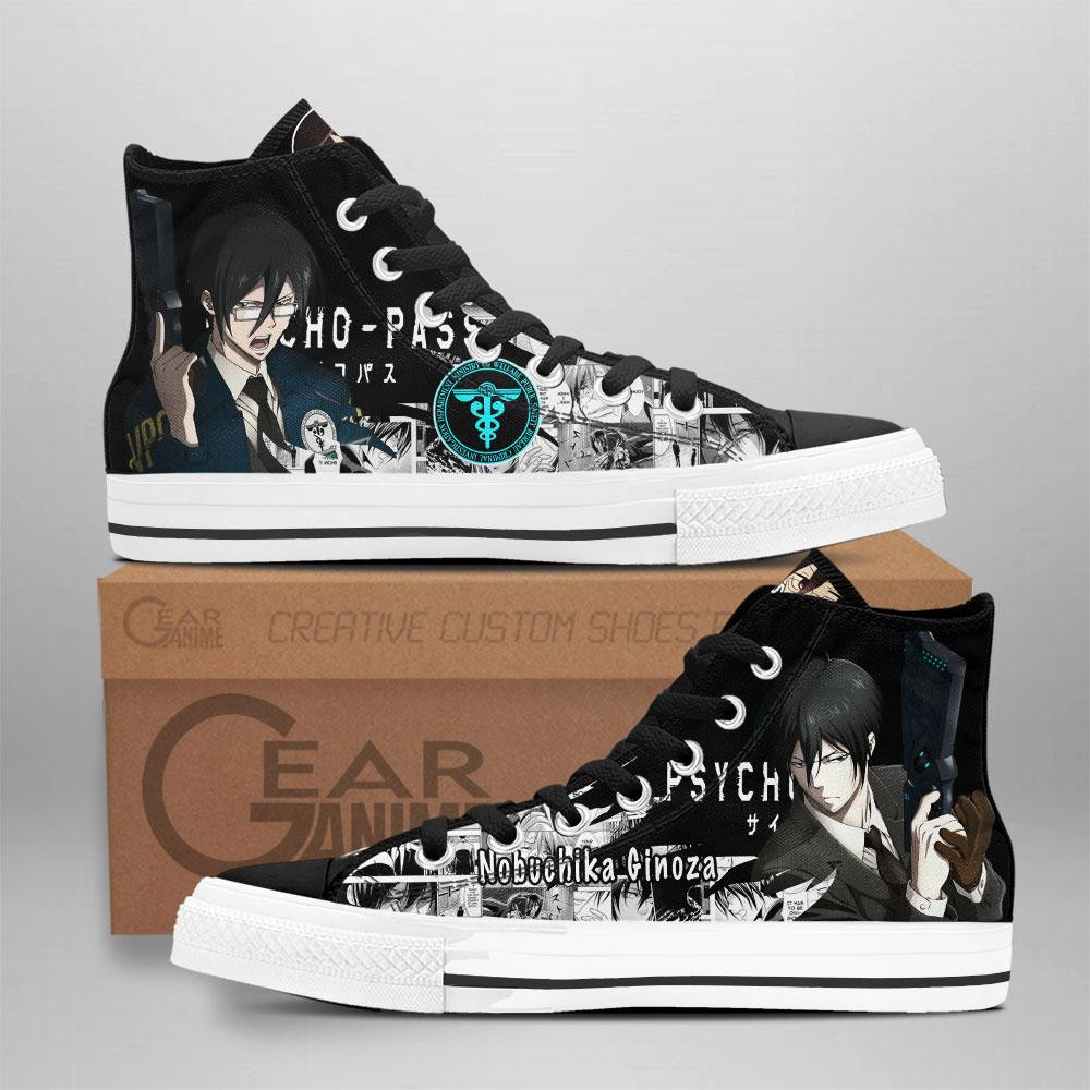 Psycho-Pass Nobuchika Ginoza Custom Anime High-Top Canvas Shoes NTT071