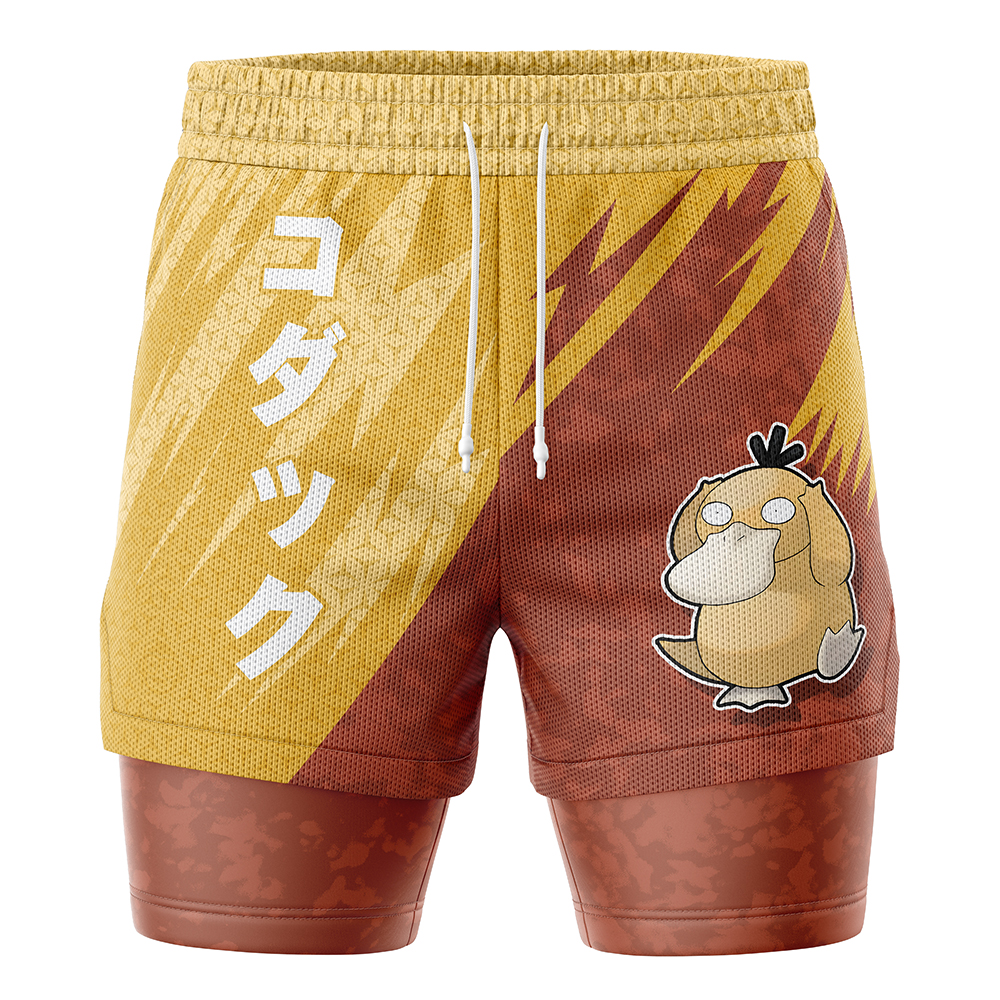 Psyduck Attack V1 Pokemon 2-in-1 Performance Shorts