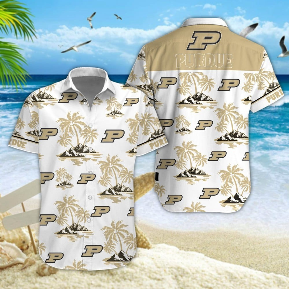 Purdue Boilermakers Football Hawaiian Sports Aloha Shirt Gift For College Football Lovers