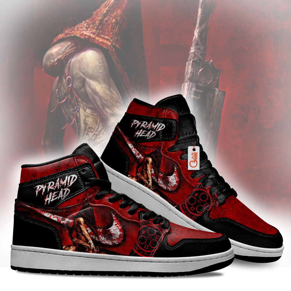 Pyramid Head Custom Gaming High-Top Leather Sneakers For Silent Hill Fans