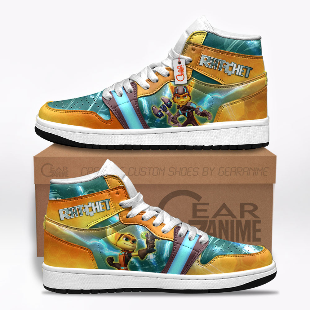 Ratch Custom Gaming High-Top Leather Sneakers
