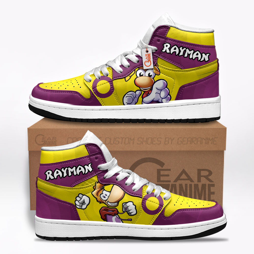 Rayman Custom Gaming High-Top Leather Sneakers