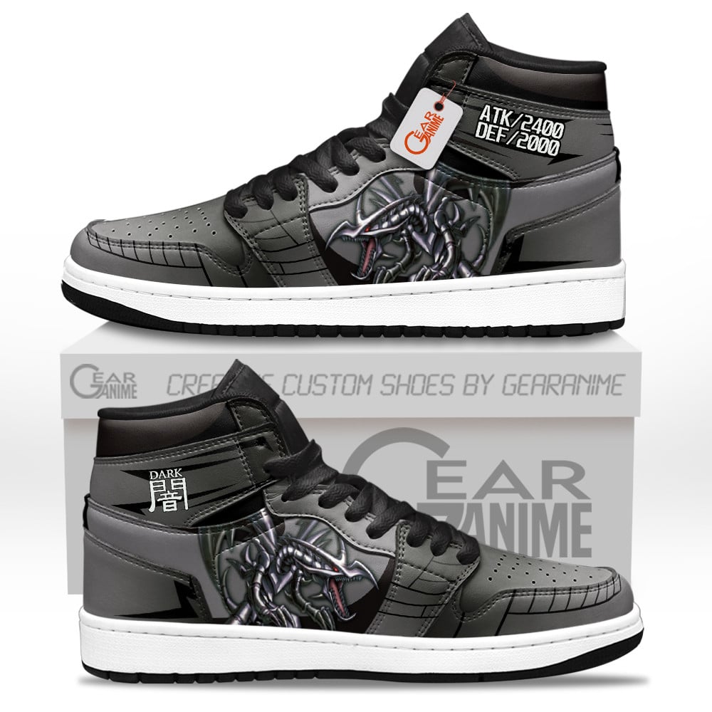Red-Eyes Black Dragon Custom Anime High-Top Leather Sneakers
