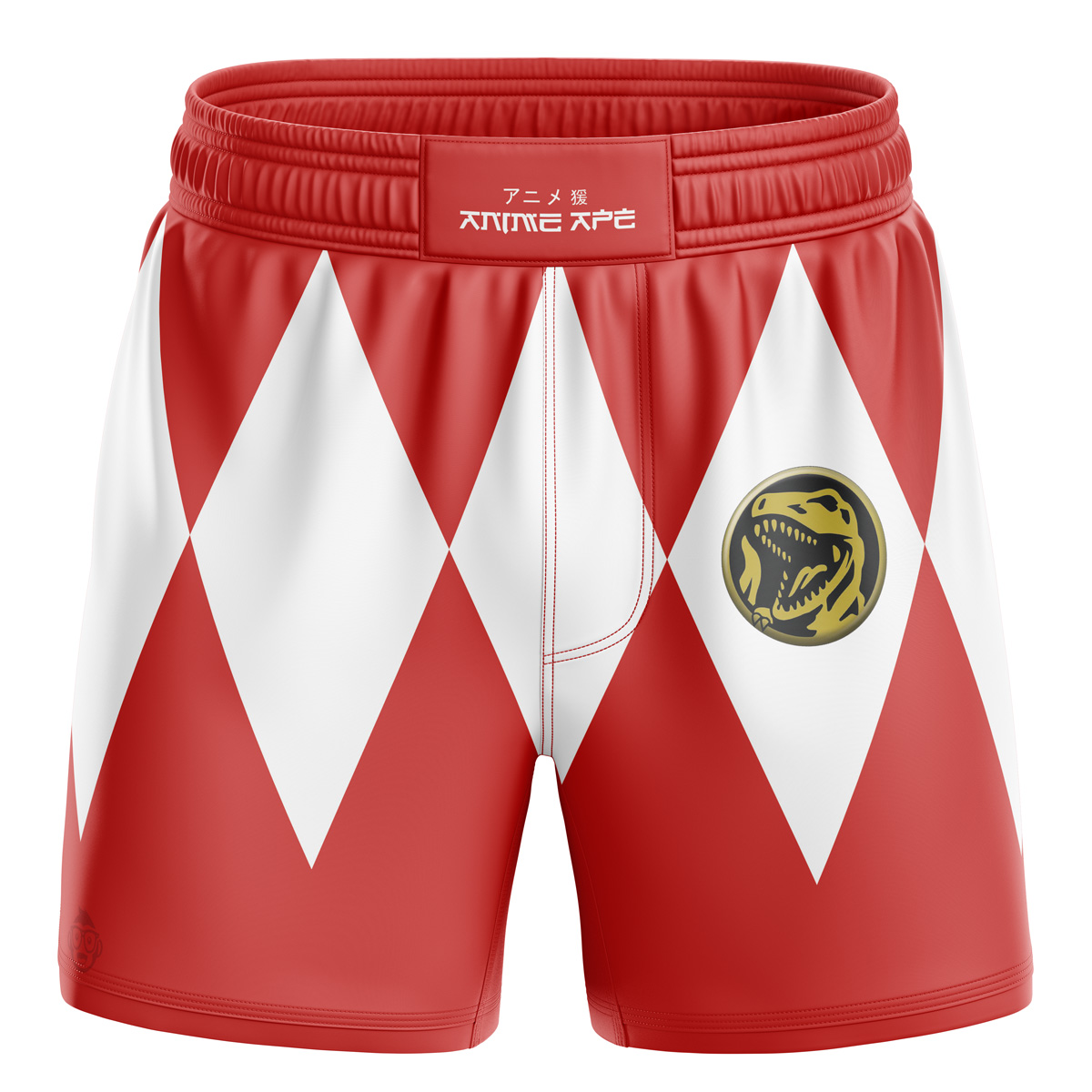 Red Ranger Power Rangers BJJ MMA Fight Shorts