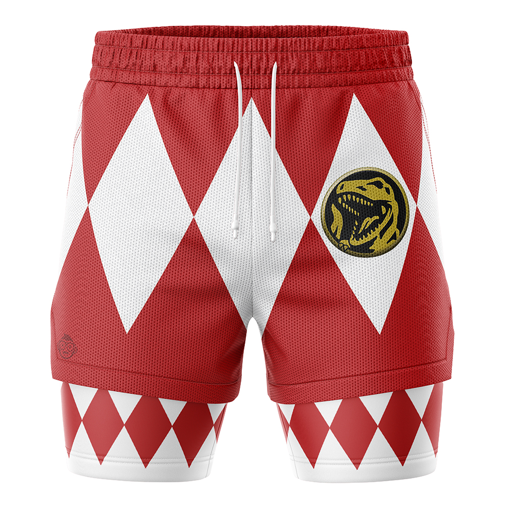 Red Ranger V1 Mighty Morphin Power Rangers 2-in-1 Performance Shorts
