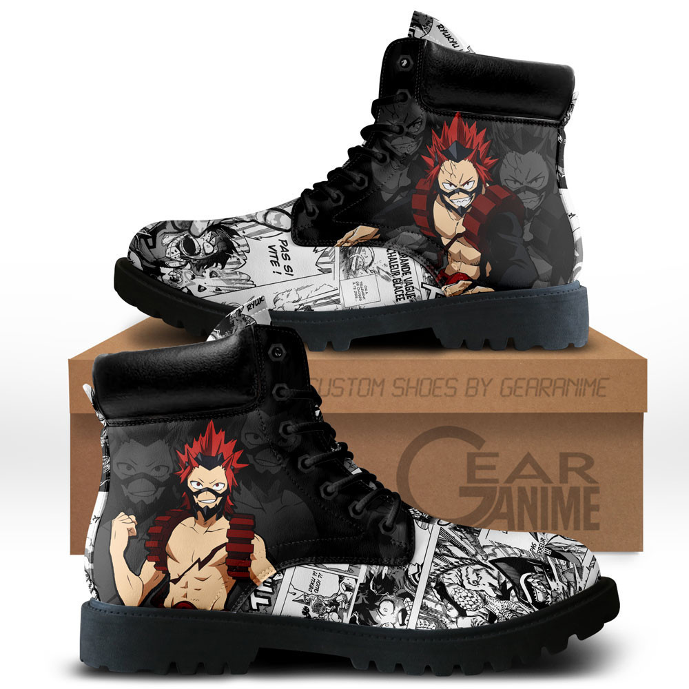 Red Riot Custom Anime Combat Boots NTT171