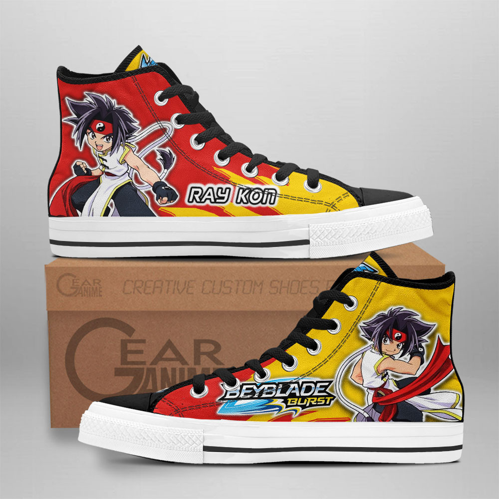 Rei Kon Custom Anime High-Top Canvas Shoes Beyblade NTT290