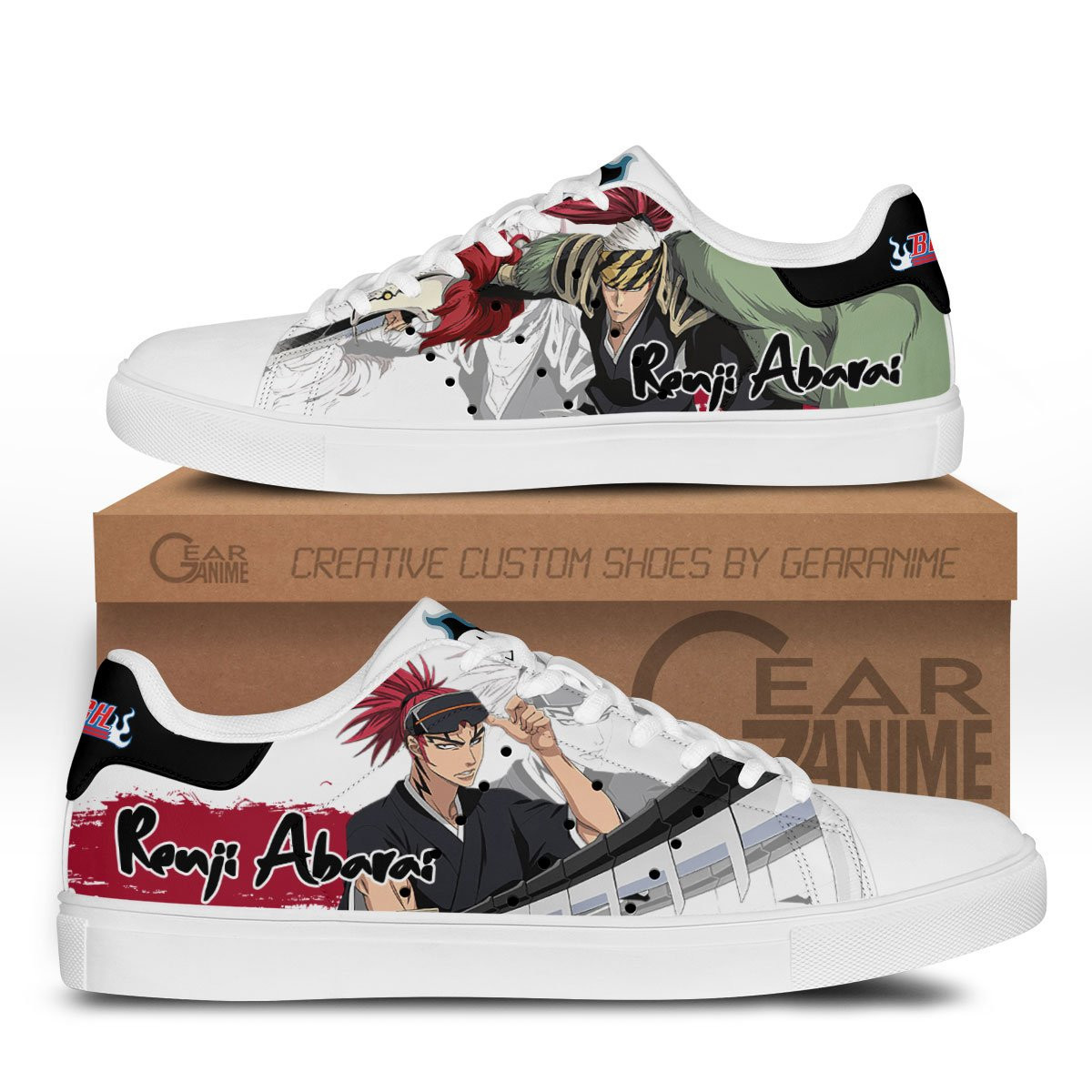 Renji Abarai Custom Anime Classic Court Shoes