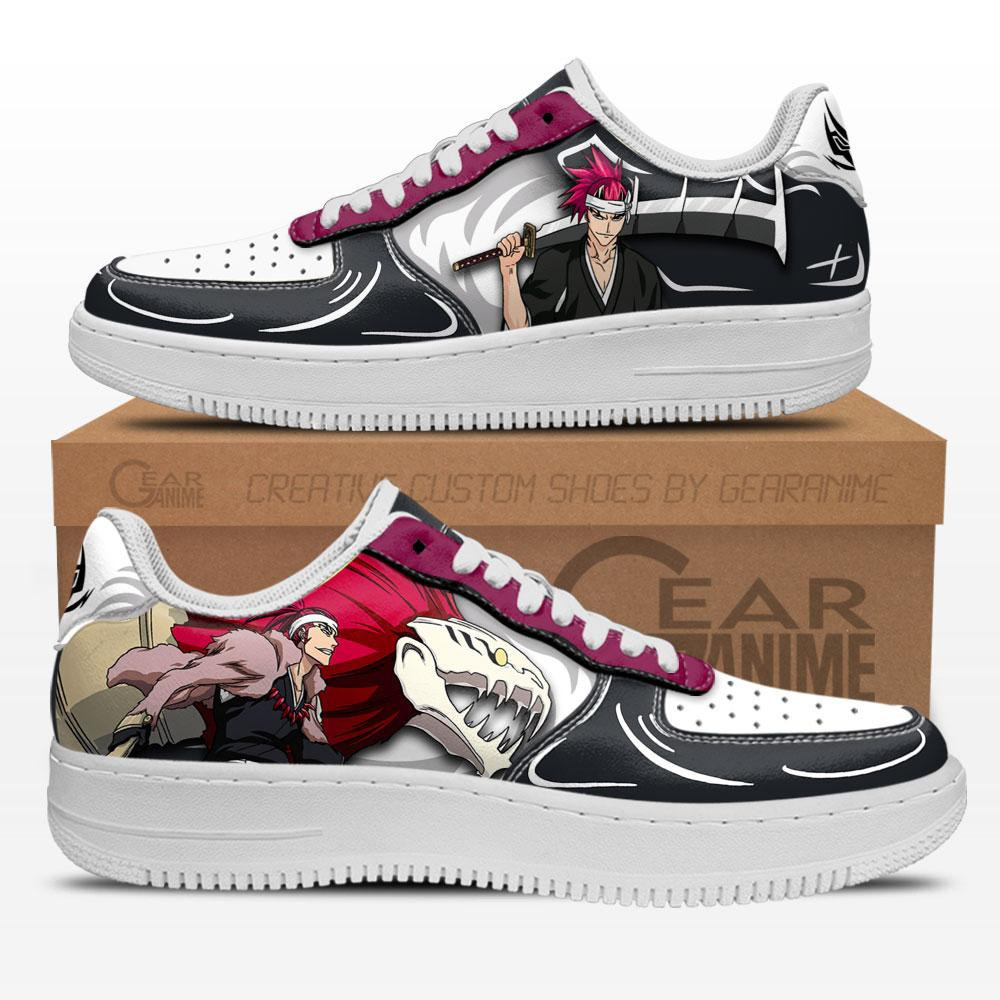 Renji Abarai Custom Anime Low-Top Leather Sneakers