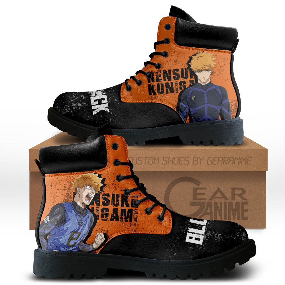 Rensuke Kunigami Custom Anime Combat Boots MV2111