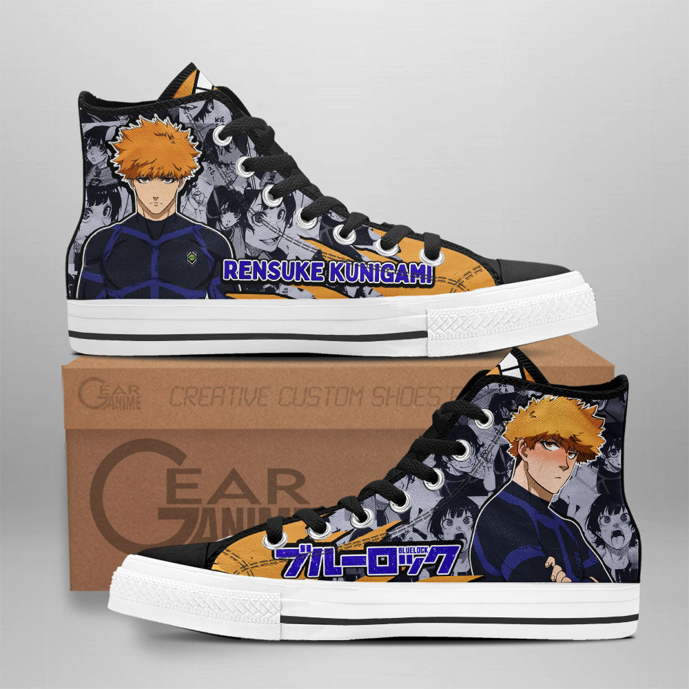 Rensuke Kunigami Custom Anime High-Top Canvas Shoes