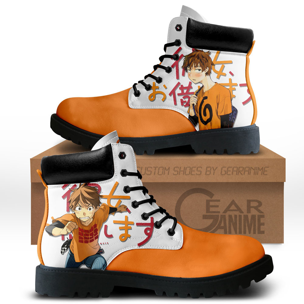 Rent a Girlfriend Kazuya Kinoshita Custom Anime Combat Boots NTT131