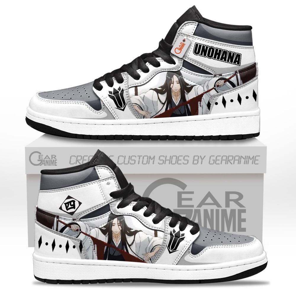 Retsu Unohana High-Top Leather Sneakers Custom Name