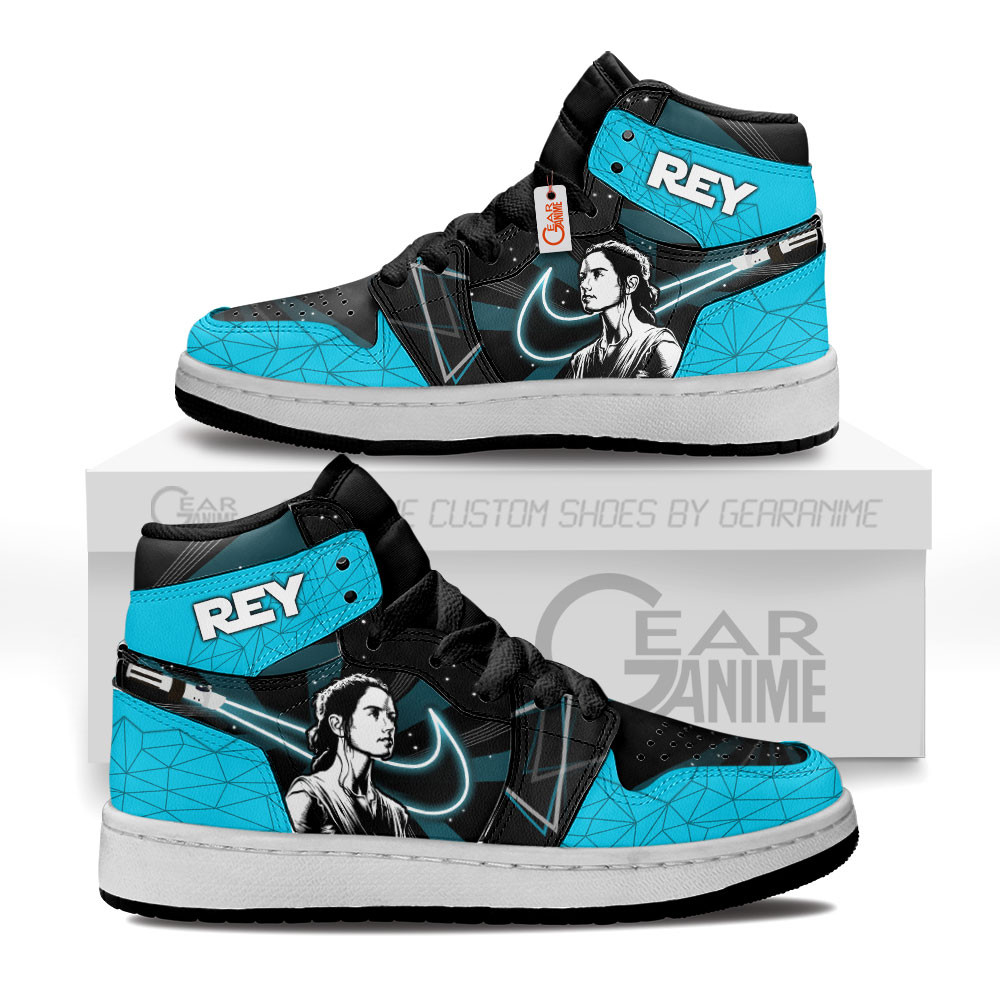 Rey Skywalker Kids High-Top Leather Sneakers