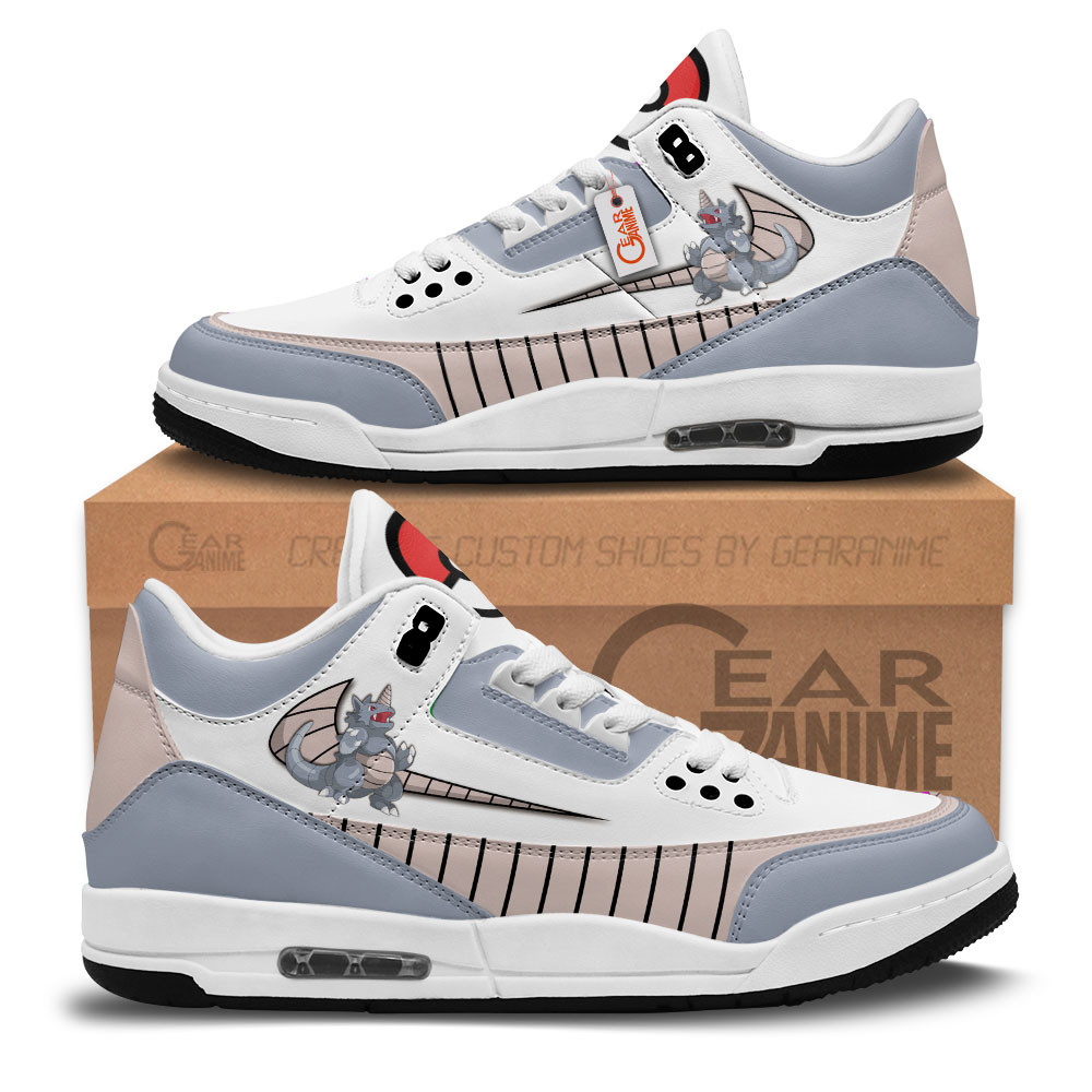 Rhydon Custom Anime Retro 3 Leather Sneakers