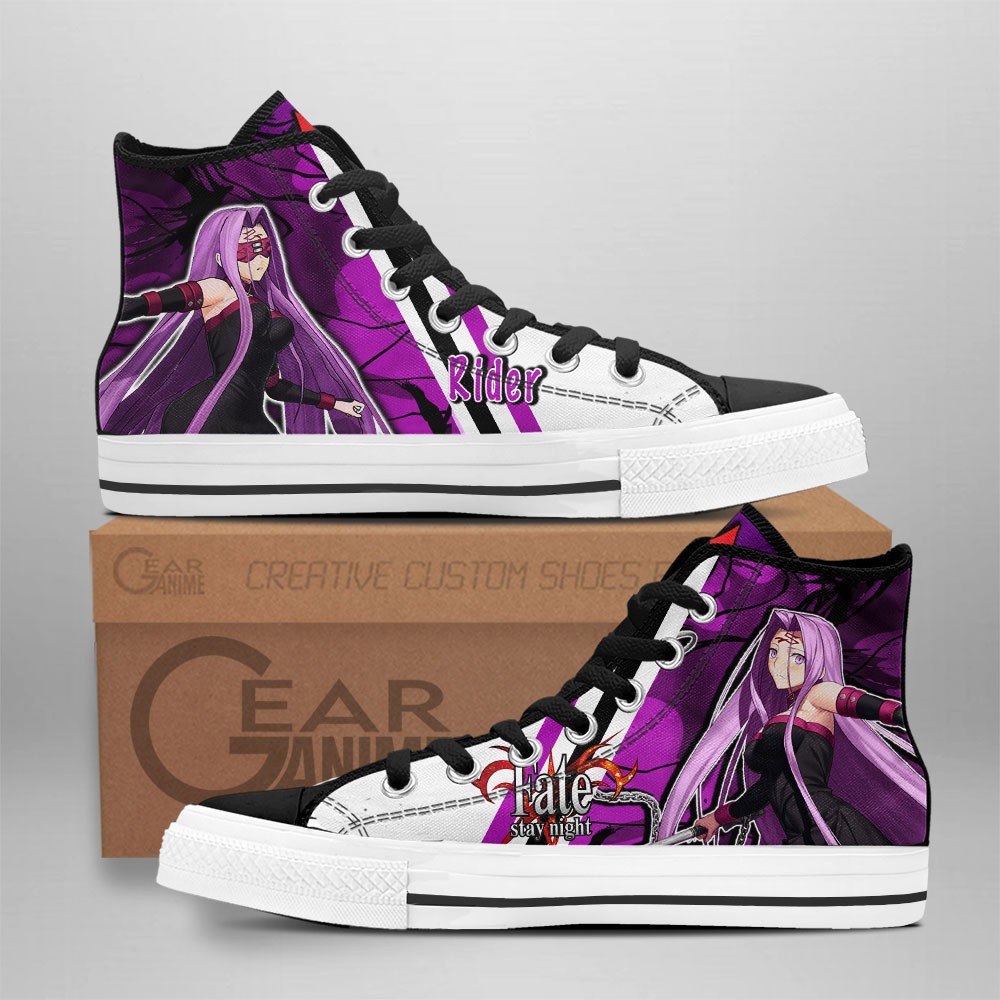 Rider Custom Anime High-Top Canvas Shoes