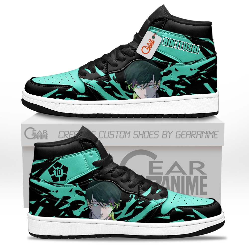 Rin Itoshi High-Top Leather Sneakers Custom Name