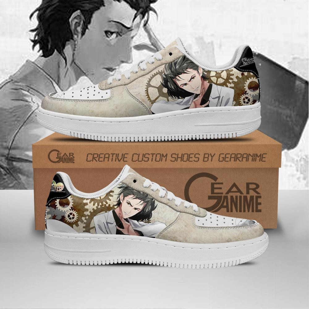 Rintarou Okabe Custom Anime Low-Top Leather Sneakers