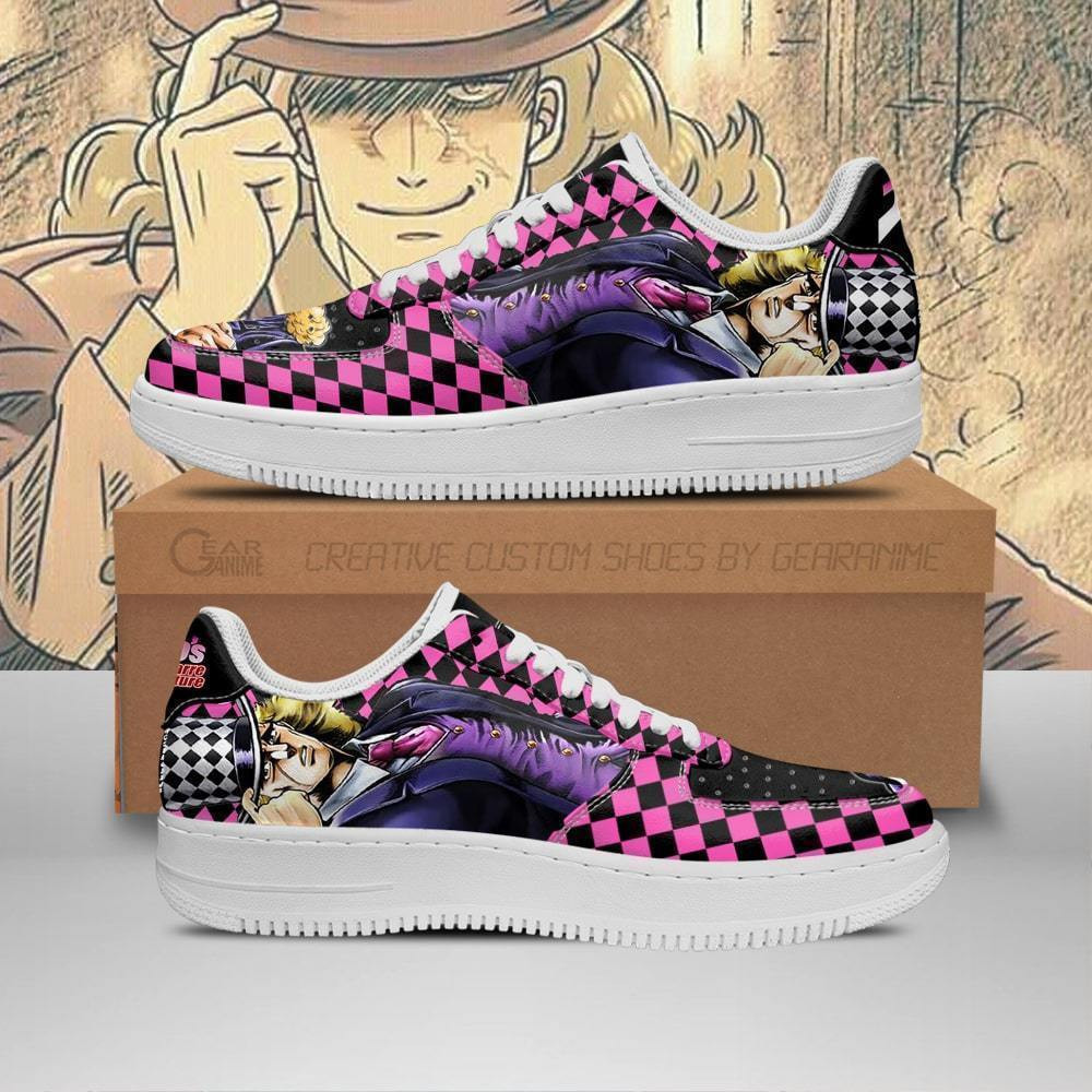 Robert E. O. Speedwagon Custom Anime Low-Top Leather Sneakers