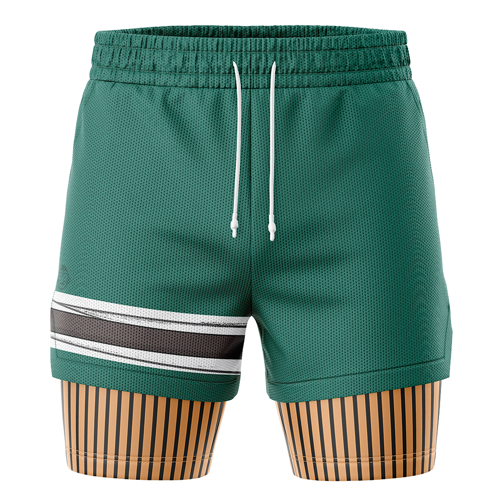 Rock Lee Shippuden 2-in-1 Performance Shorts