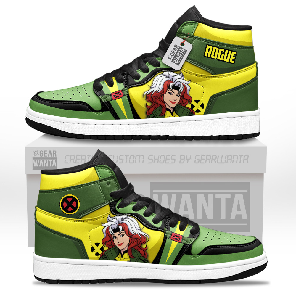 Rogue Personalized Custom High-Top Leather Sneakers