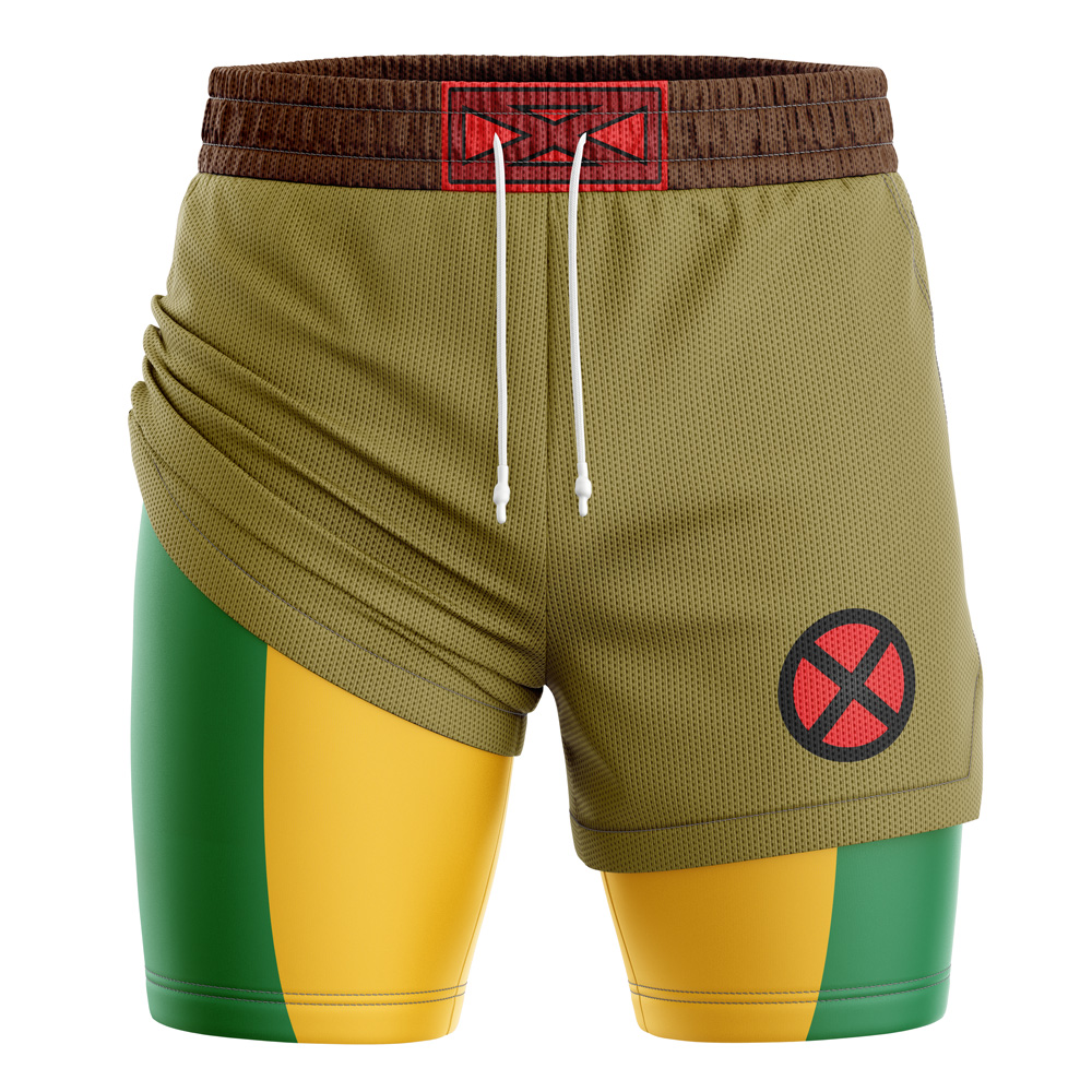 Rogue X-Men Marvel 2-in-1 Performance Shorts