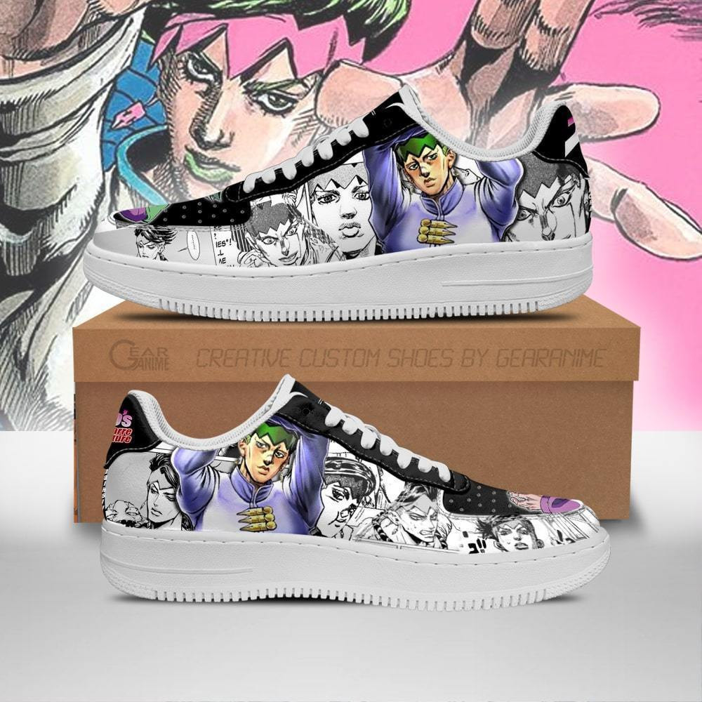 Rohan Kishibe Custom Anime Low-Top Leather Sneakers