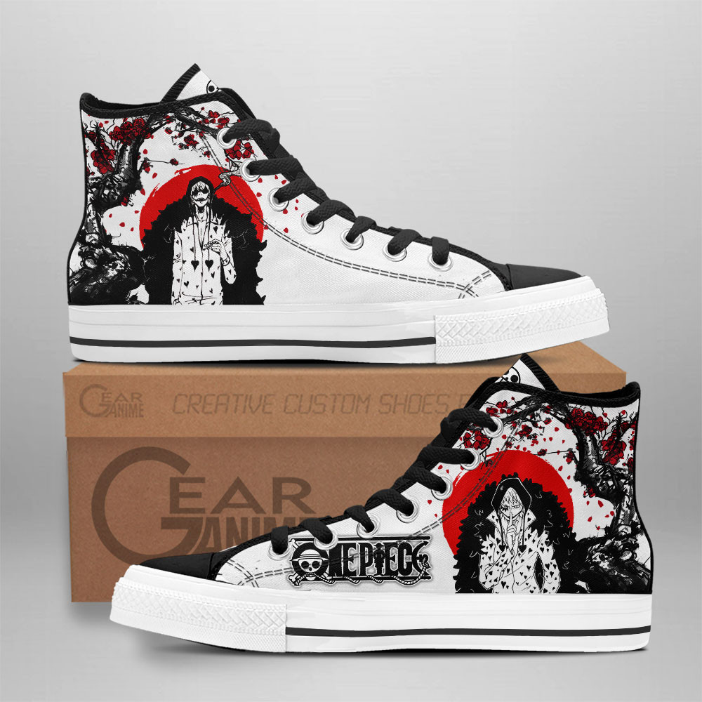 Rosinante Custom Anime High-Top Canvas Shoes