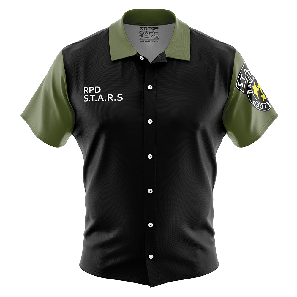 RPD S.T.A.R.S. Resident Evil Button Up Hawaiian Shirt
