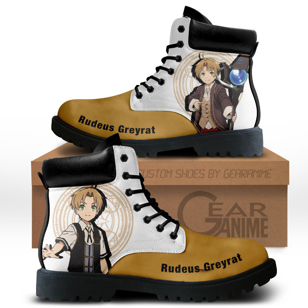 Rudeus Greyrat Custom Anime Combat Boots MV0512