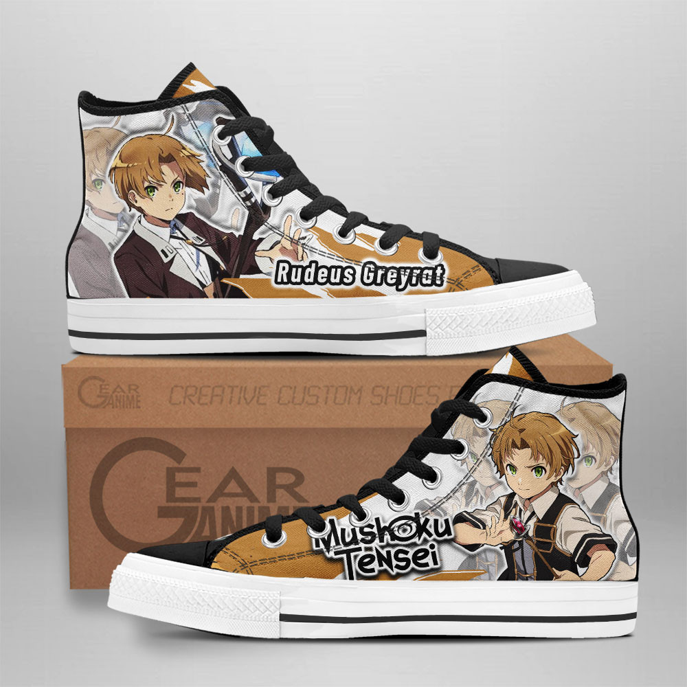 Rudeus Greyrat Custom Anime High-Top Canvas Shoes
