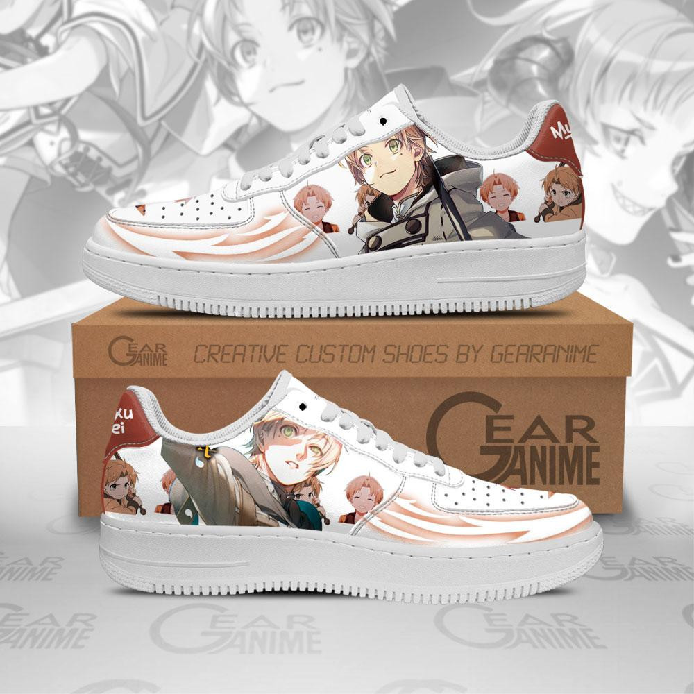 Rudeus Greyrat Custom Anime Low-Top Leather Sneakers