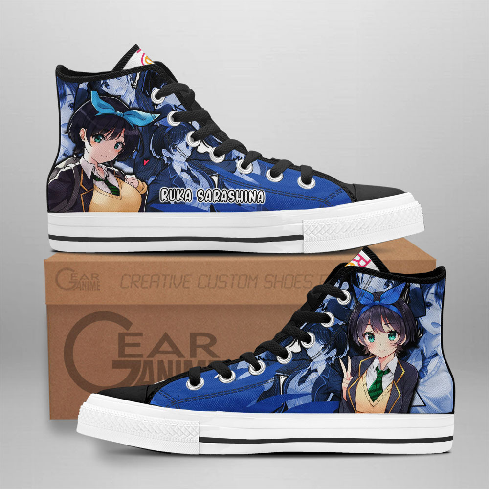 Ruka Sarashina Custom Anime High-Top Canvas Shoes NTT091