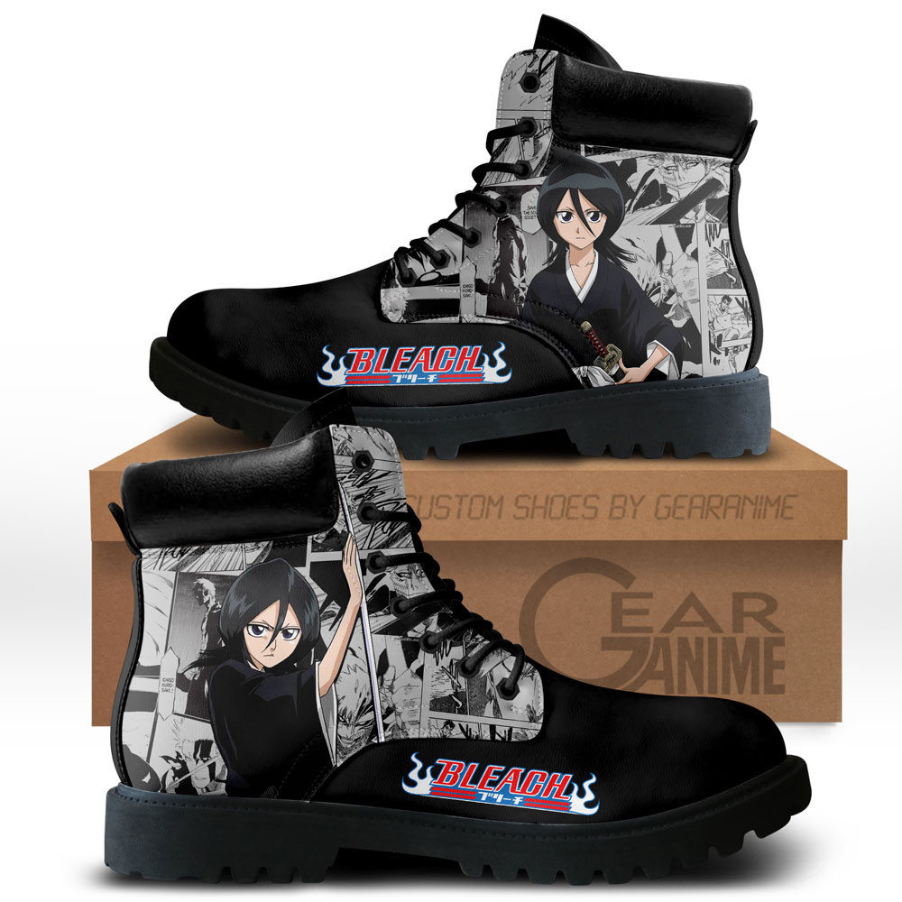 Rukia Kuchiki Custom Anime Combat Boots NTT071
