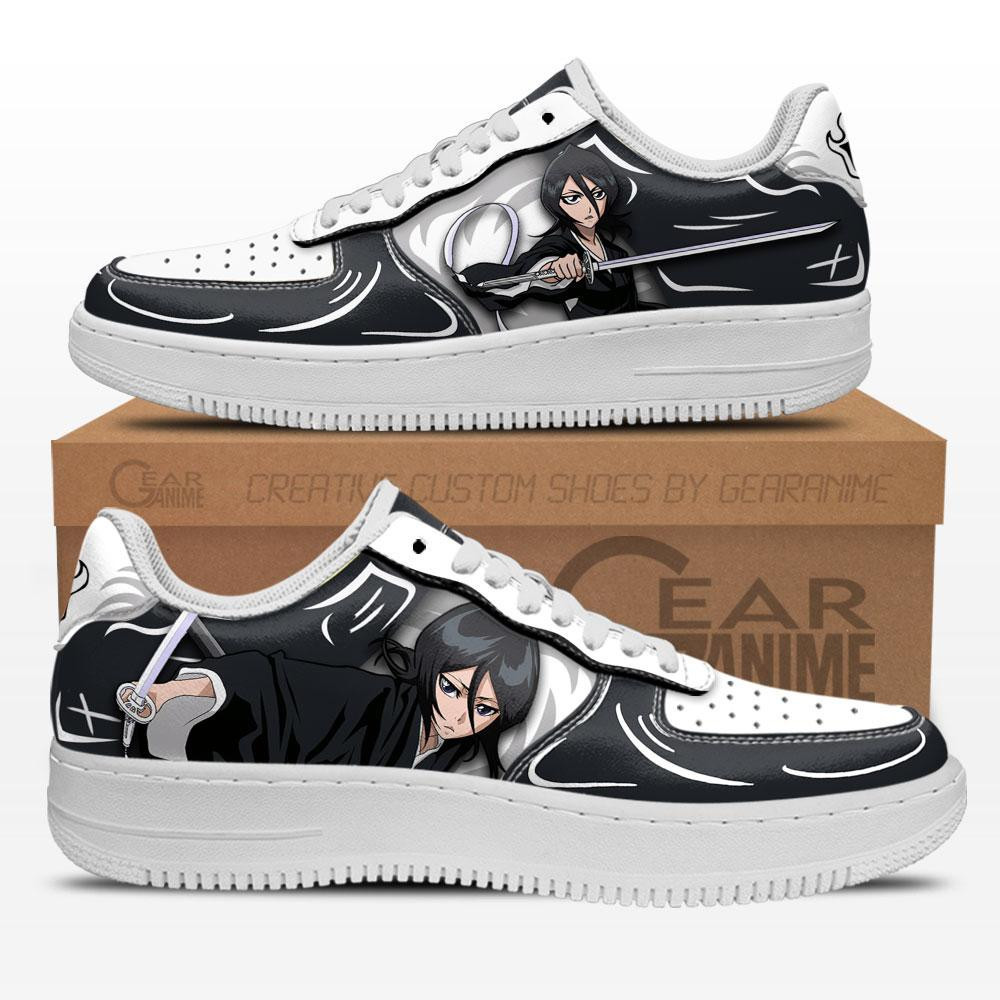 Rukia Kuchiki Custom Anime Low-Top Leather Sneakers