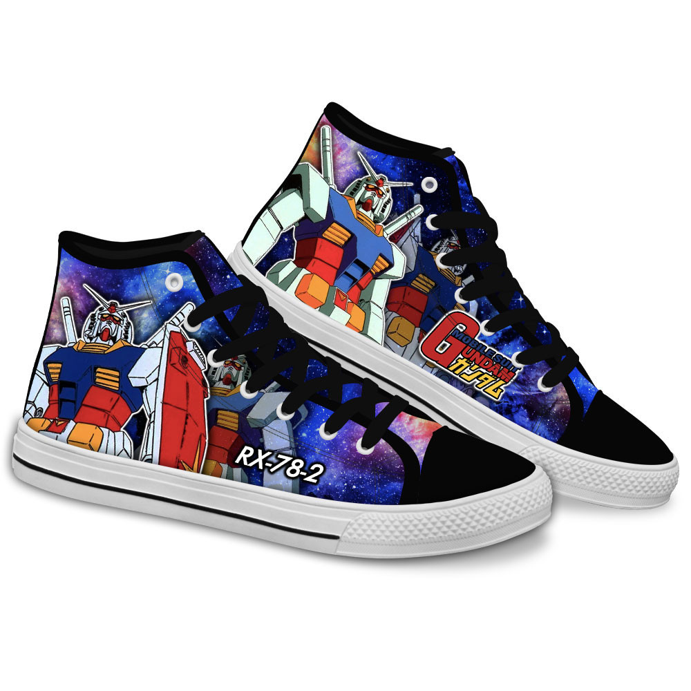 RX-78-2 Gundam Custom Anime High-Top Canvas Shoes