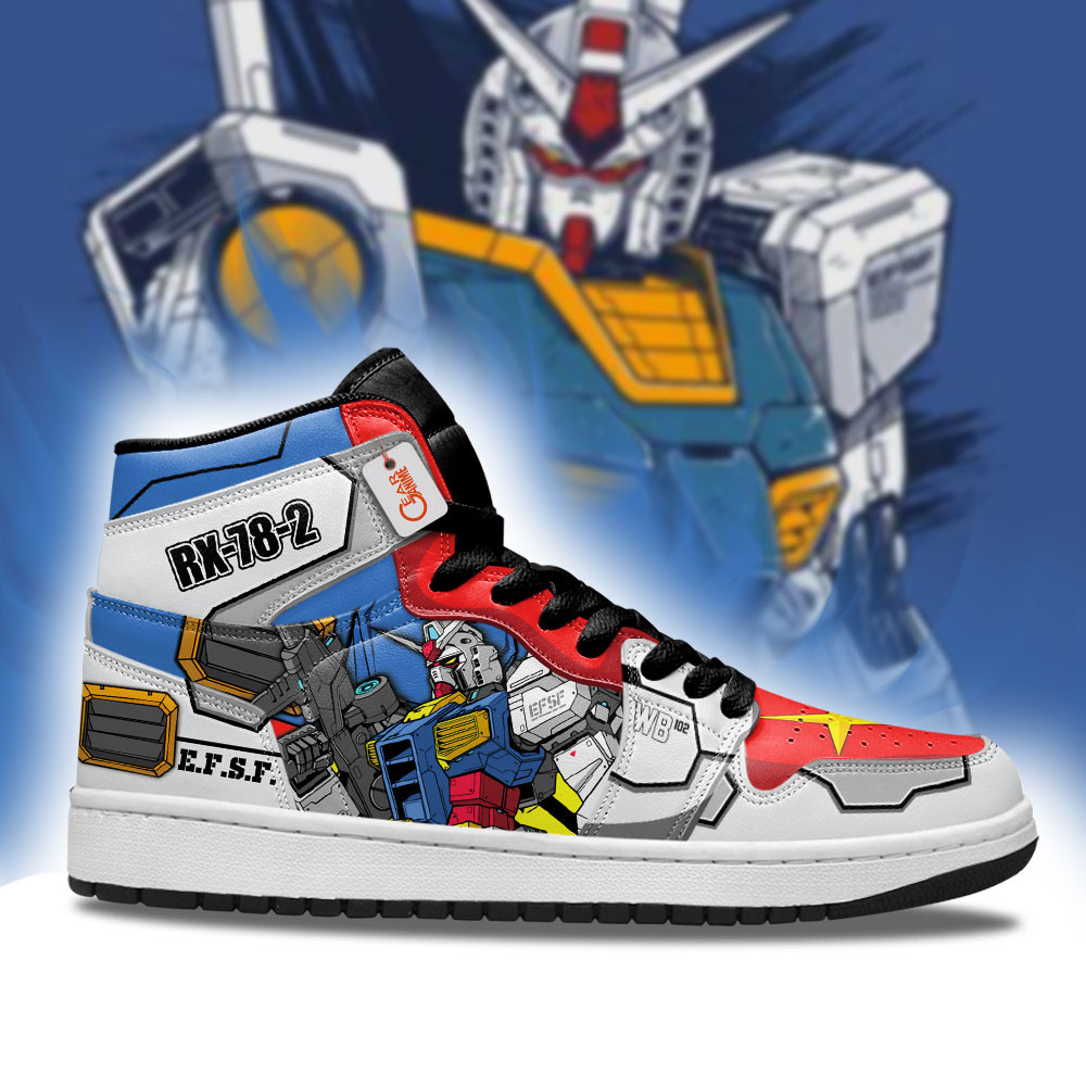 RX-78-2 Gundam Custom Anime High-Top Leather Sneakers Characters Edition