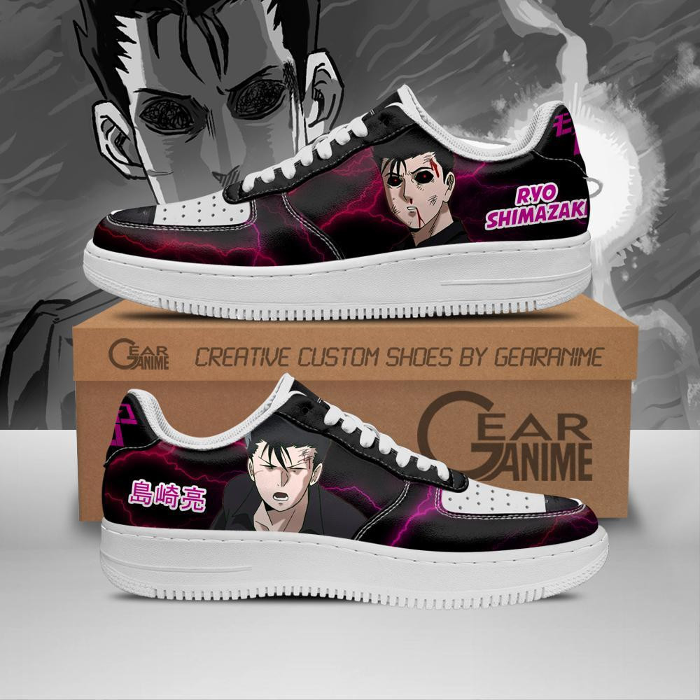 Ryo Shimazaki Custom Anime Low-Top Leather Sneakers
