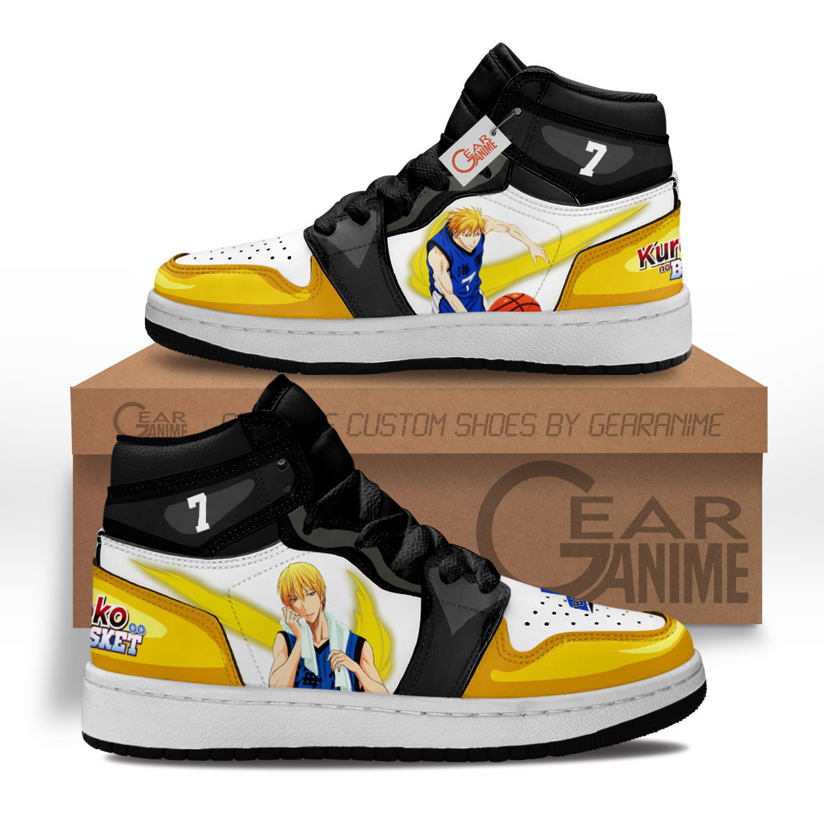 Ryota Kise Custom Anime Kids High-Top Leather Sneakers MV1302