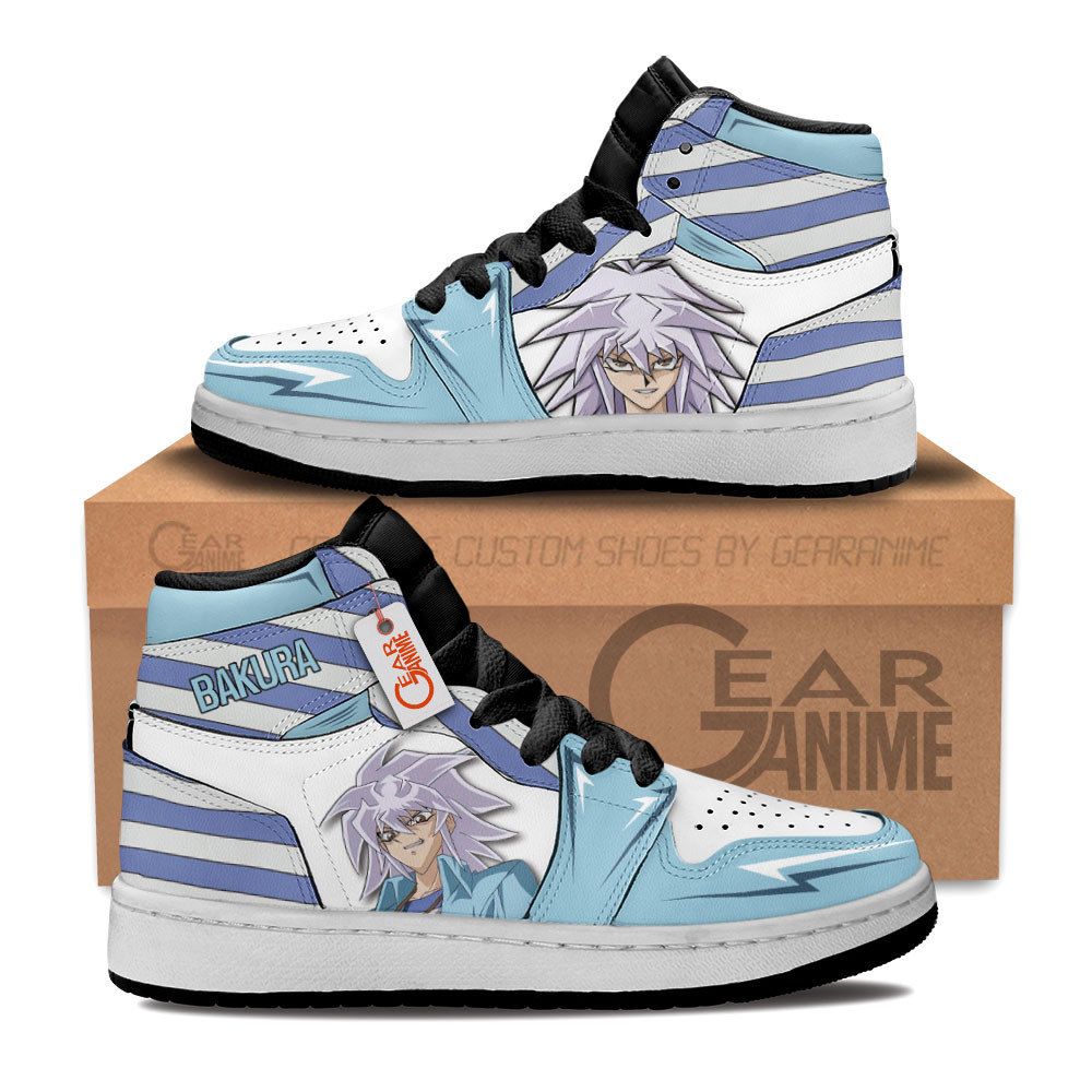 Ryou Bakura Custom Anime Kids High-Top Leather Sneakers