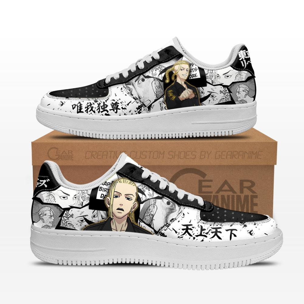 Ryuguji Ken Draken Custom Anime Low-Top Leather Sneakers